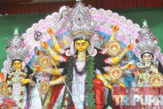 Maha-Ashtami gathers huge crowd of devotees at Durga Bari 